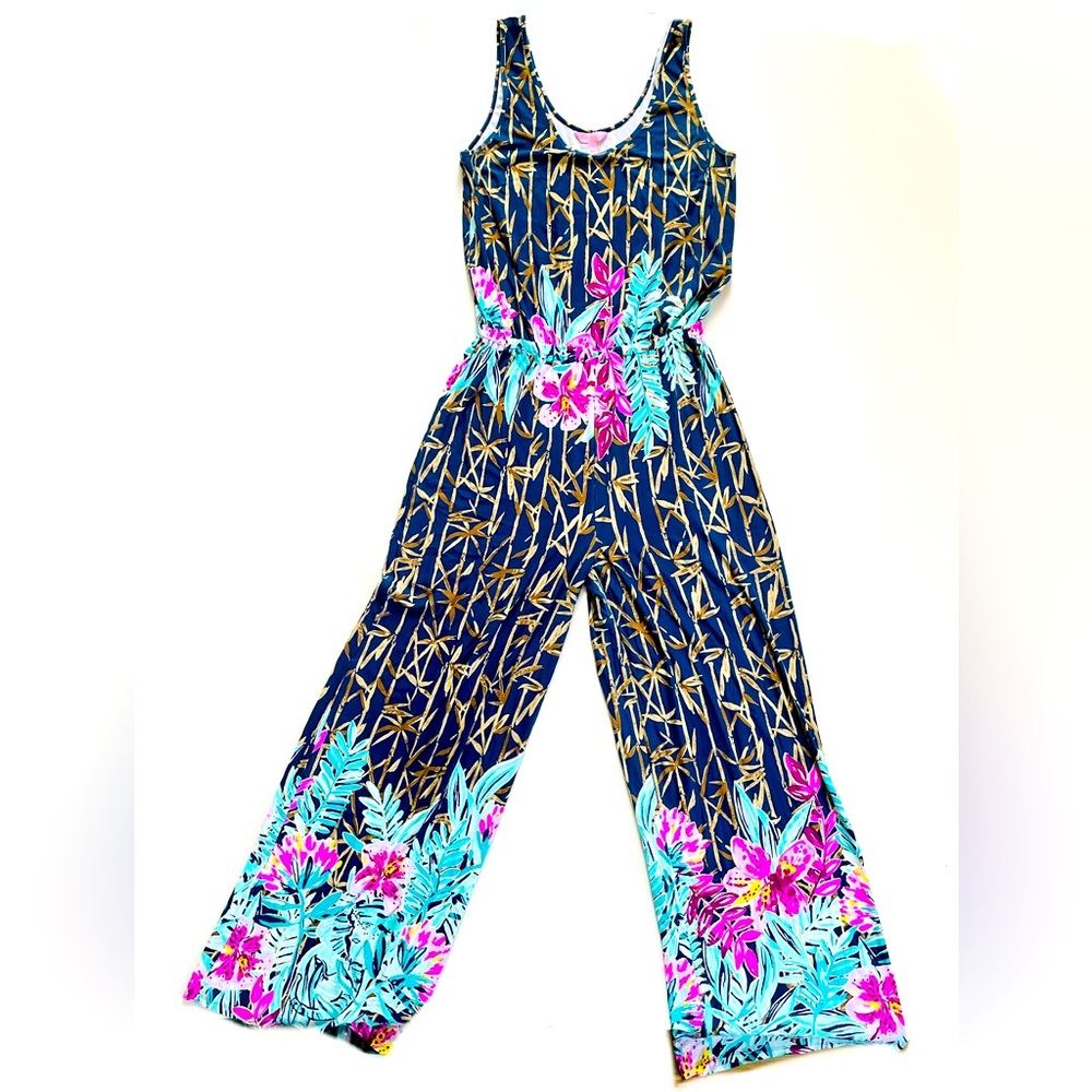 Lilly Pulitzer Engineered knit jumpsuit size Large